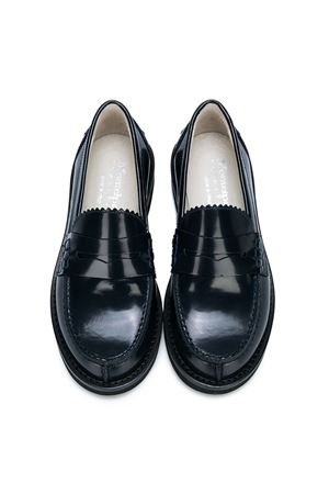 Navy blue leather loafers MONTELPARE TRADITION KIDS | MT1980102